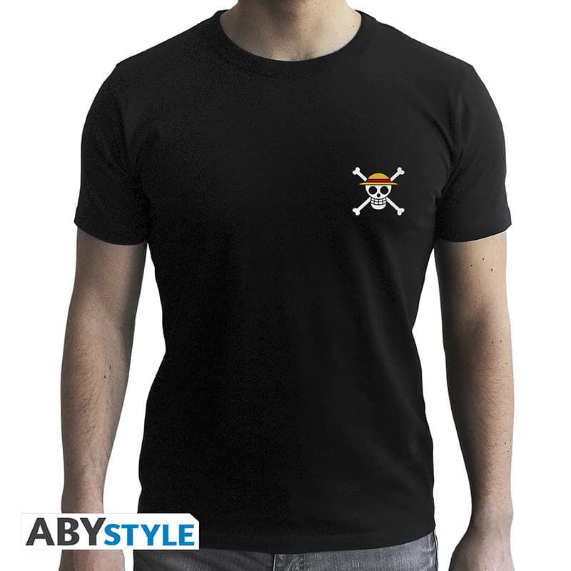 Wanted Luffy Black T-shirt