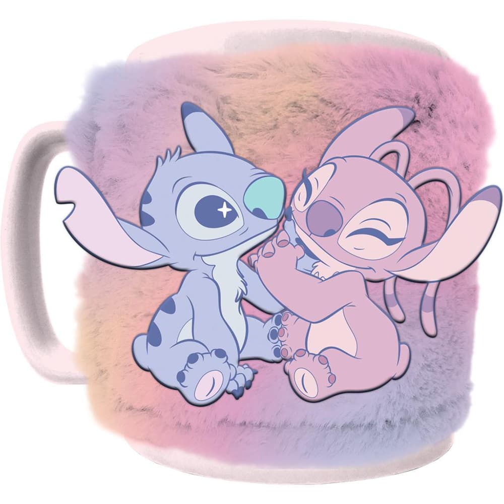 Stitch & Angel Fuzzy Mug
