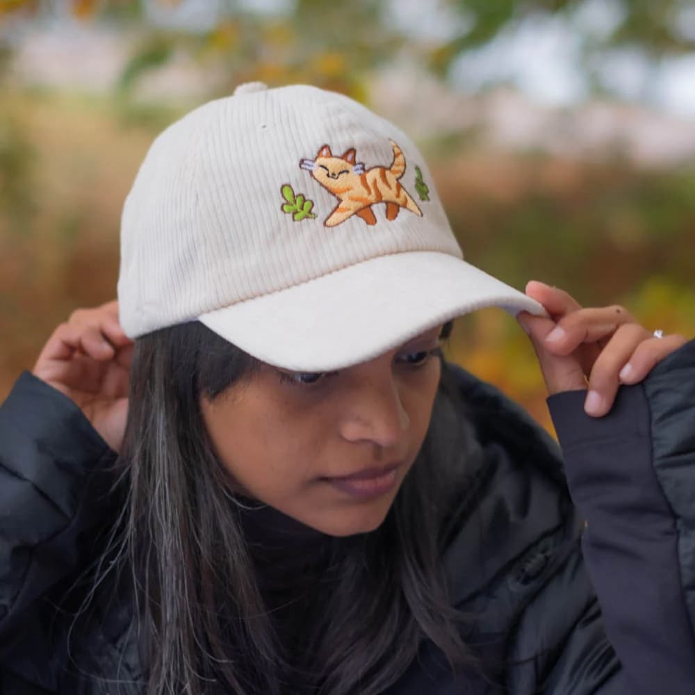 Corduroy Cap - Happy Tabby