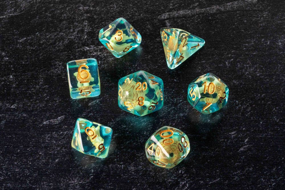 Dice Set Turtle (set of 7 dice)