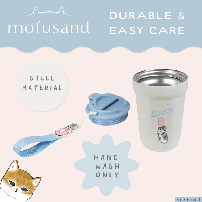 Mofusand Steel Travel Mug 400 ml