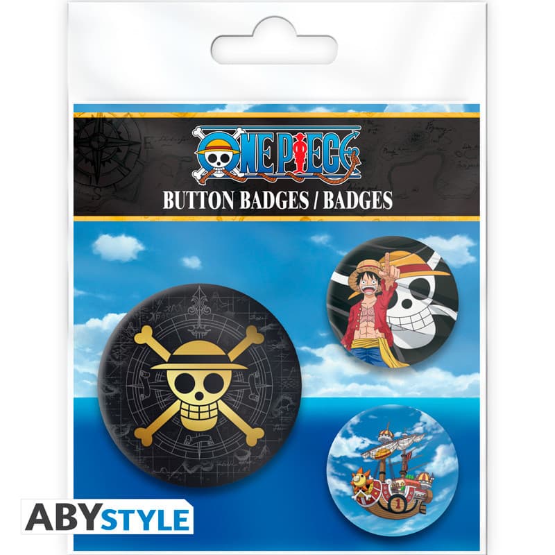 Skull & Luffy Badge Pack