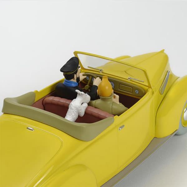 Bil - 1: 24 Lincoln Zephyr Cabriolet gul