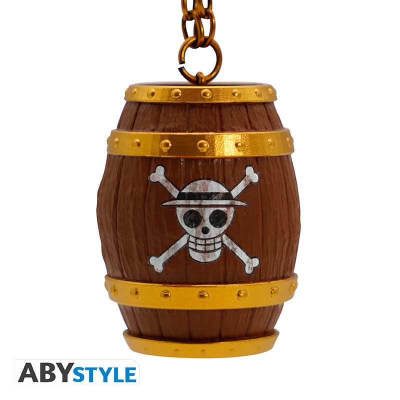 One Piece Barrel 3D Keychain