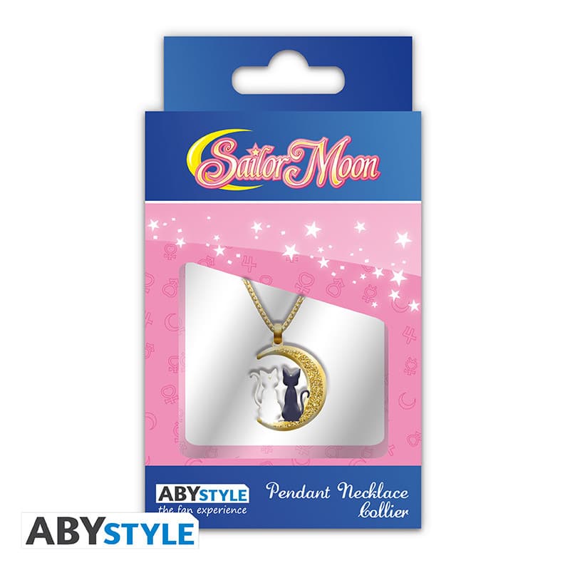 Sailor Moon Necklace - Cats On The Moon
