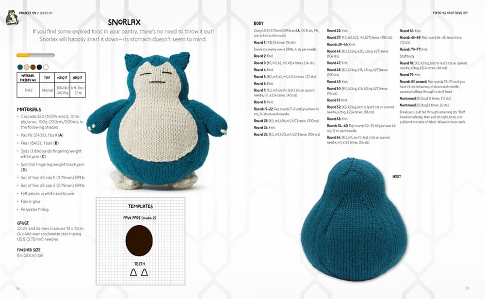 Pokémon Pikachu Knitting Kit