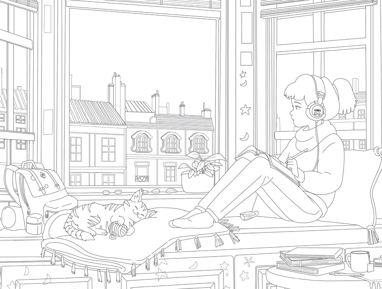 Lofi Girl Colors to Relax To - Playlists included