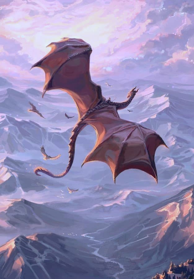 Poster - Flying Dragon 50 x 70cm