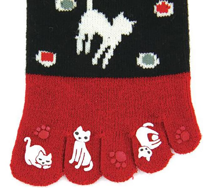 Socks Five-toe Neko Mizutama (Cats)