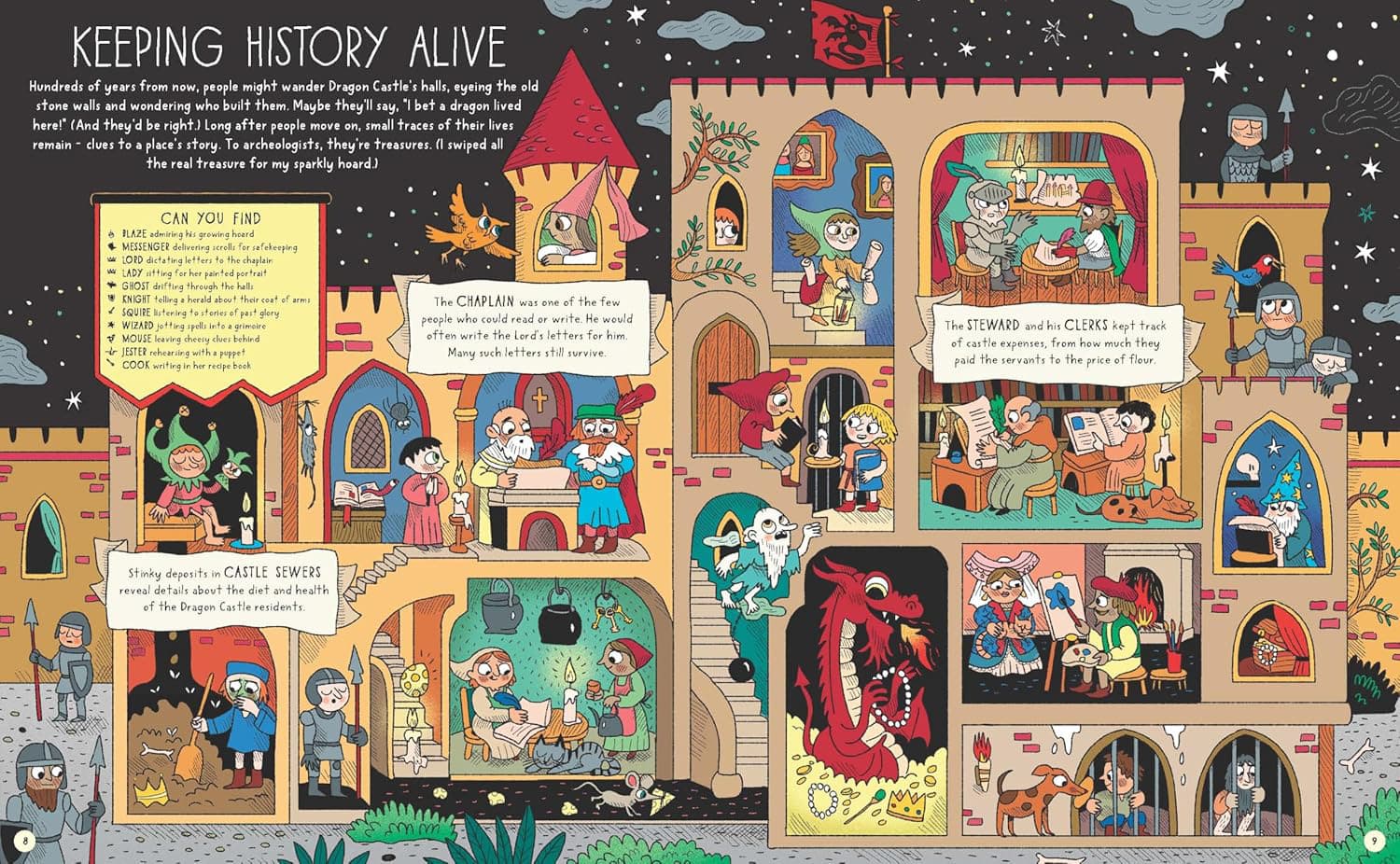 Where's Dragon in His Castle? A Search and Find Back in Time Book