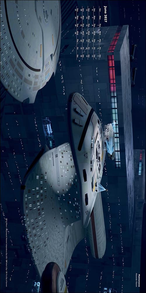 Star Trek Ships of the Line 2027 Wall Calendar