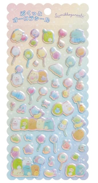 Puffy Stickers: Sumikko Balloons Rainbow