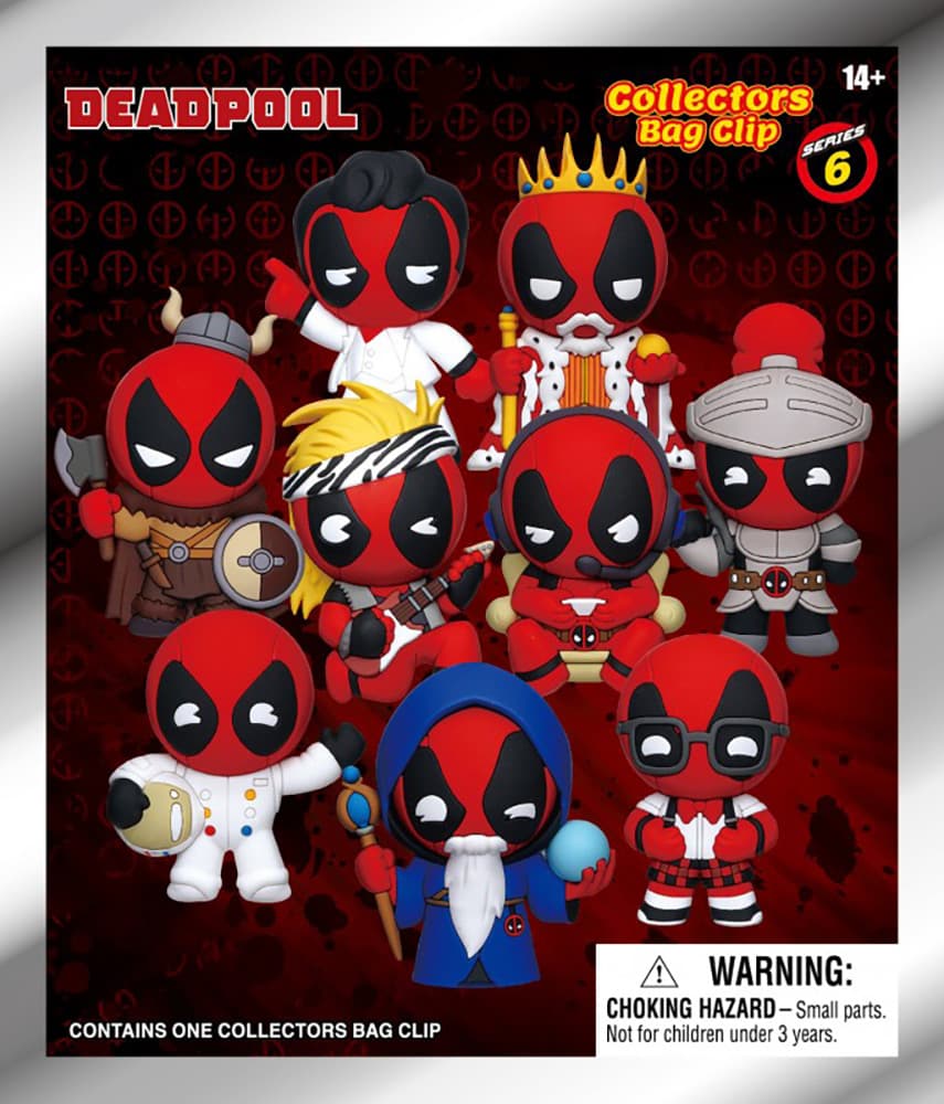 Deadpool 3D Foam Bag Clips