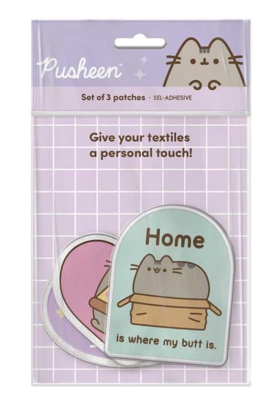 Pusheen the Cat - Iron On - 3 Patch Set