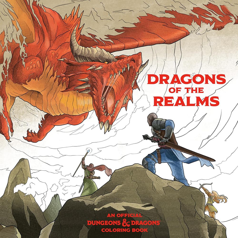 Dragons of the Realms Official Dungeons & Dragons Coloring Book