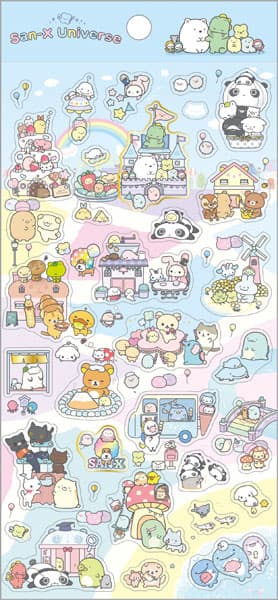 San-X Stickers: Town Blue