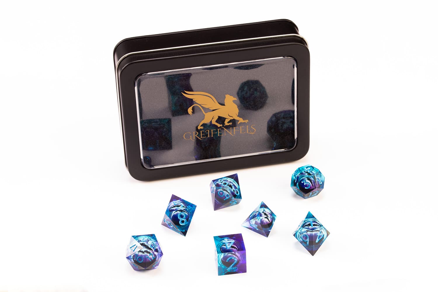 Razor Purple/Blue Dragon Eye with Blue numbers