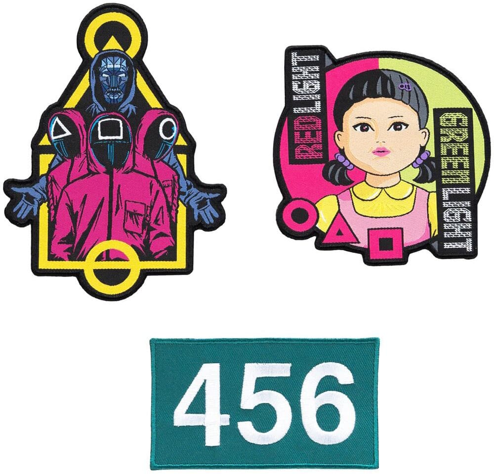 Squid Game - Iron On - 3 Patch Set