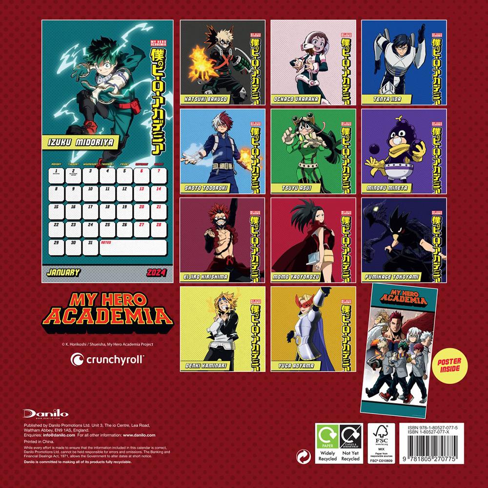 My Hero Academia - Comic Calendar 2024