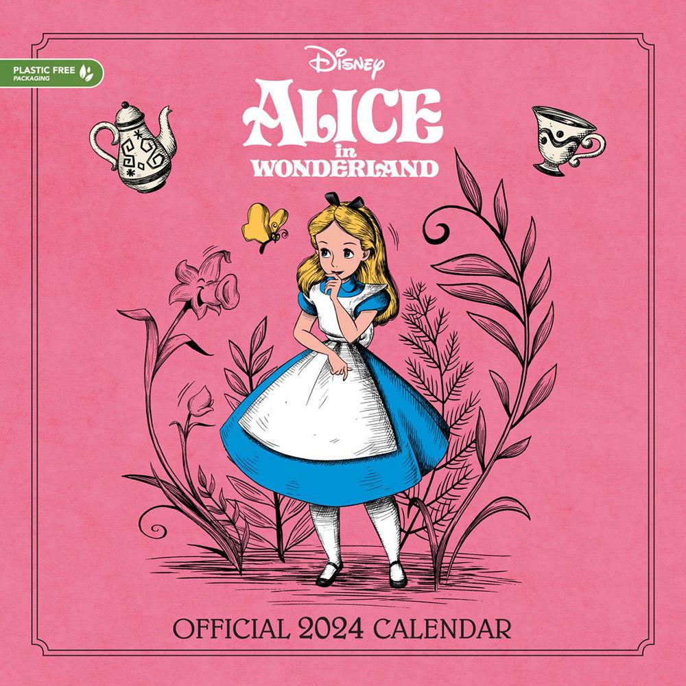 Alice in Wonderland Official 2024 Wall Calendar Danilo Science