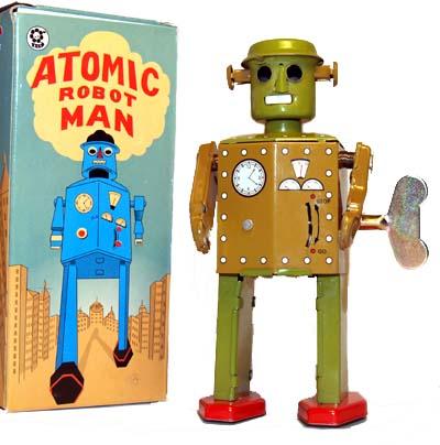 Robot Atomic Robot Man grön