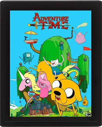 Adventure Time House Framed 3D Lenticular Poster