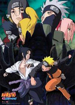 GE5240 Naruto vs Sasuke Broken Bonds Wall Scroll