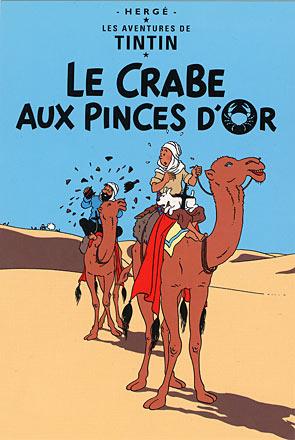 Vykort - Le crabe aux pinces d'or