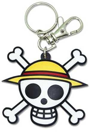 Keychain: One Piece - Straw Hat Pirates Skull Logo