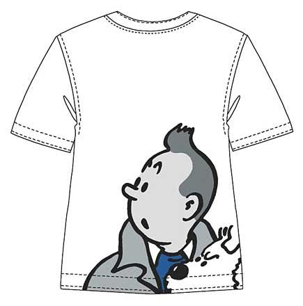 T-Shirt - porträtt Tintin och Milou X-Large