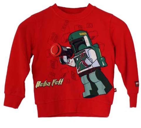 Lego Boba Fett Sweatshirt Röd stl 134