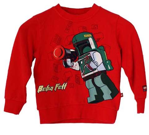 Lego Boba Fett Sweatshirt Röd stl 152