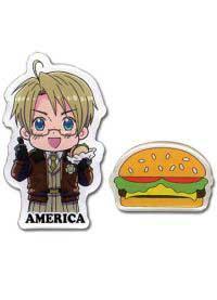 Pins: Hetalia - America and Burger