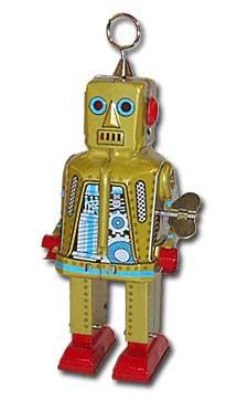 Space Robot Gold Key Wound Motor
