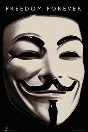 V for Vendetta Mask Poster