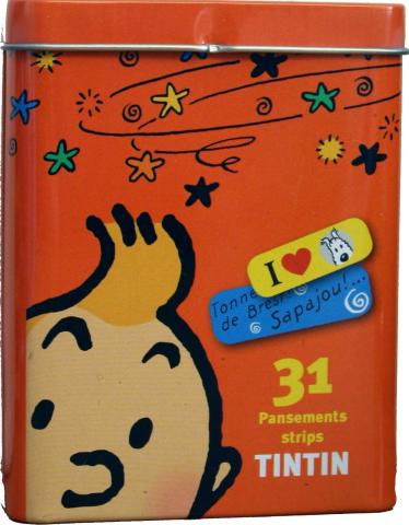 Plåster orange burk Tintin
