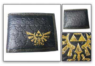 Wallet: Zelda - Black Triforce Logo Imprints Bi Wallet