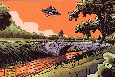 Vykort UFO