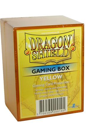 Yellow Card Box (Holds 100 Sleeved Cards)