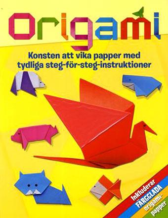 Origami - konsten att vika papper, med tydliga instruktioner