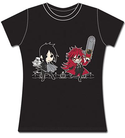 T-Shirt: Black Butler - Sebastian & Grell (Junior S)