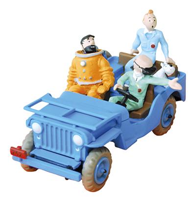 Bil - Blå Jeep CJ 2a