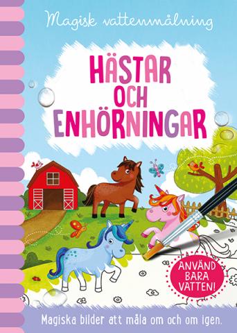 Magisk vattenmålning: Hästar och enhörningar