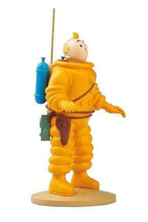 Figur 12 cm resin Tintin kosmonaut