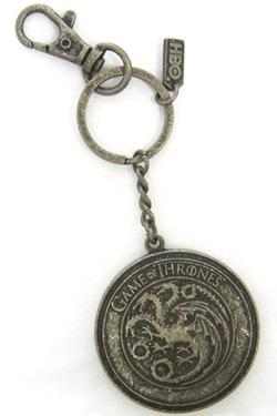 Game of Thrones Metal Keychain Targaryen Shield