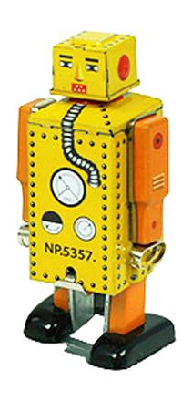 Robot Lilliput mellan-mini gul