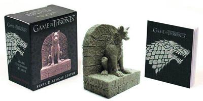 Game of Thrones Stark Direwolf Statue & Book Kit