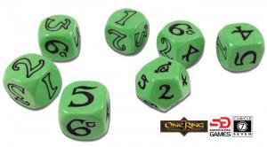 The One Ring Dice Set (Green)