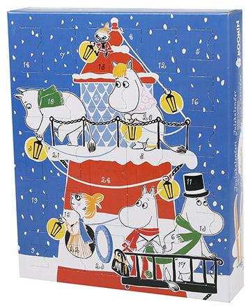 Mumin julkalender med leksaker 2015