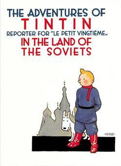Affisch - Tintin au Soviets